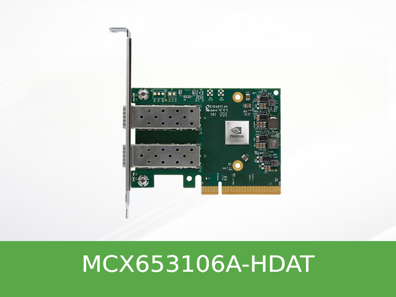 MCX653106A-HDAT Mellanox NVIDIA ConnectX-6 HDR/200GbE 双端口 IB网卡