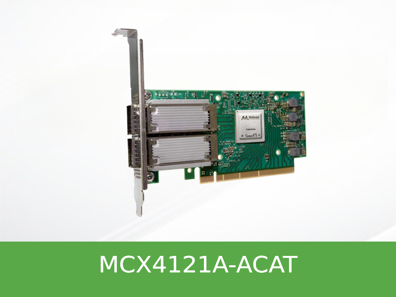 MCX4121A-ACAT NVIDIA Mellanox  ConnectX-4 Lx EN系列 25GbE 双端口 SFP28 以太网智能网卡 