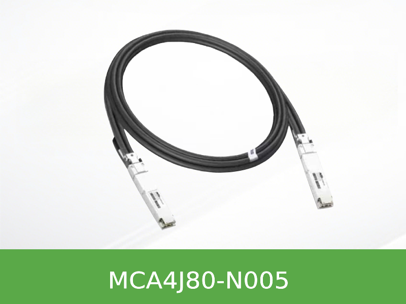 MCA4J80-N005 Mellanox NVIDIA 800G 双口 OSFP IB ACC有源铜缆