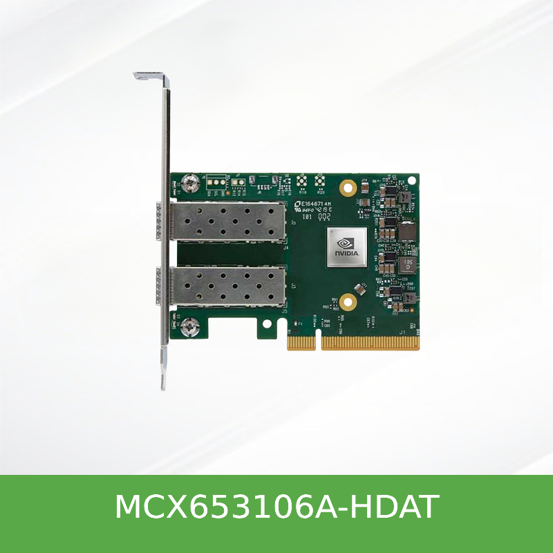 MCX653106A-HDAT Mellanox NVIDIA ConnectX-6 HDR/200GbE 双端口 IB网卡