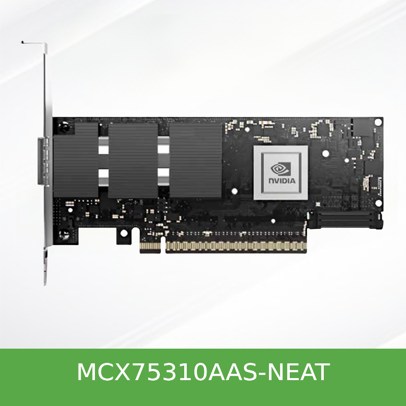 MCX75310AAS-NEAT Mellanox NVIDIA ConnectX-7  NDR 400Gb/s单端口OSFP IB 网卡