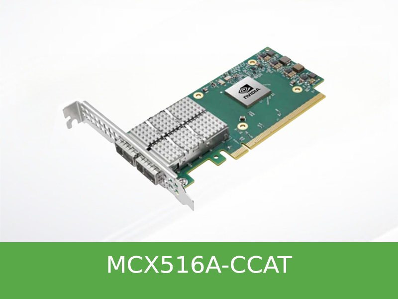 MCX516A-CCAT Mellanox NVIDIA ConnectX-5 EN Adapter Card 100GbE双端口 以太网 网卡